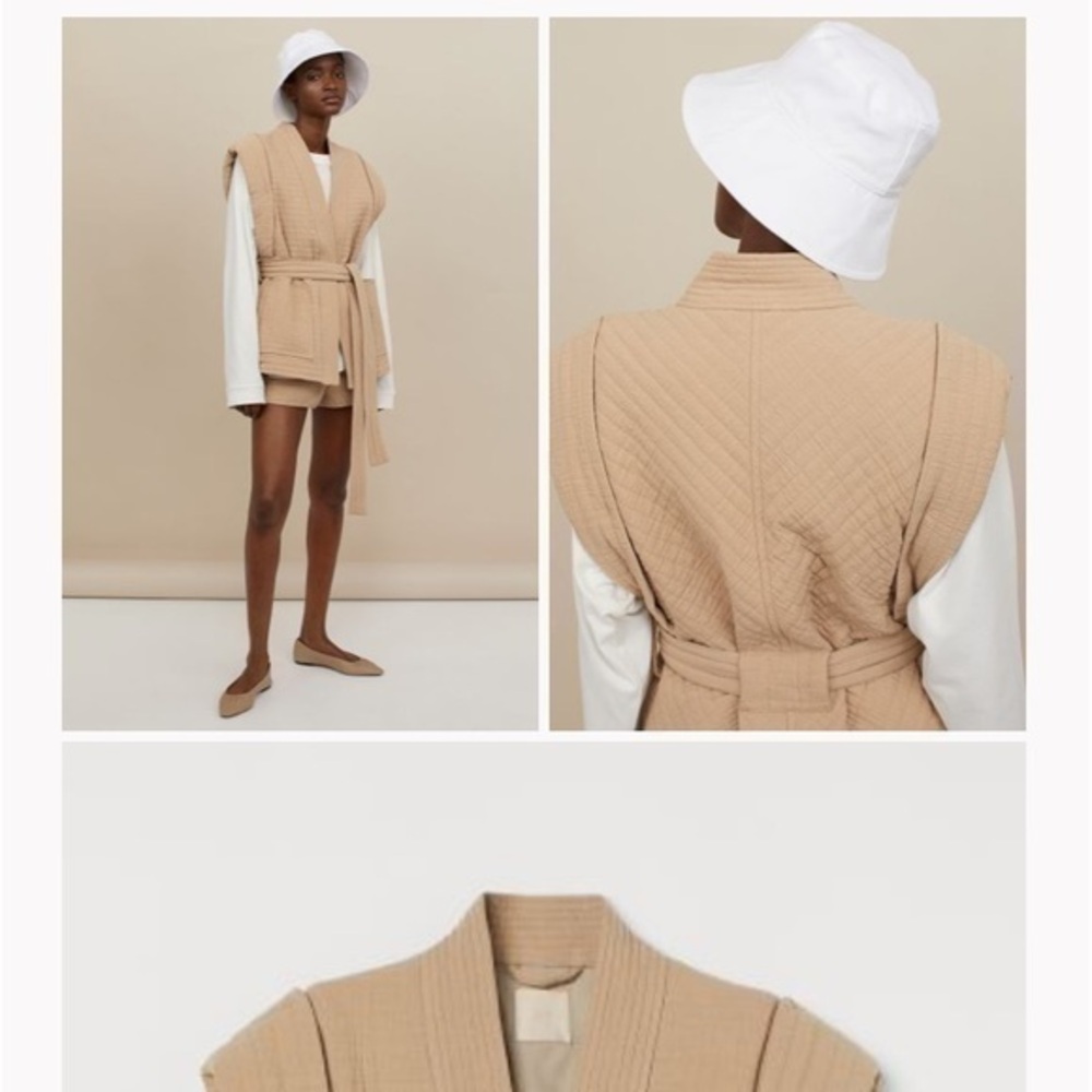 Tan Quilted Vest